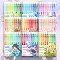 thumbnail image 4 of 9/81 Colors Assorted Color Gel Pens, Smooth Writing Pens, Retractable Gel Pen For Artsy Note-Taking, Painting, Drawing, Coloring, Highlighter, Marker, Suitable For DIY Journals & Crafts, 4 of 10