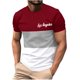 thumbnail image 1 of Mens Casual Pantalones Cortos Cuello Redondo Patchwork Impresión Suéter Blusa de Fitness, Camisetas para Hombre, 1 of 4