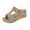 Beige, variant on Women's Summer Platform Sandals Peep Toe Wedge Slide Slippers Comfort Wide Width Plus Size Outdoor Casual Beach Shoes (1 Pair)