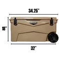 thumbnail image 4 of Fatboy 70 Quart Wheeled Roto Molded Cooler (Sand), 4 of 5