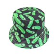 thumbnail image 2 of Gorros de pesca reversibles laterales con estampado de dibujos animados, sombrero de cubo, sombreros de pescador bonitos para mujeres y hombres, 2 of 2