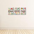 thumbnail image 3 of Big Dot of Happiness Garden Gnomes - Forest Gnome Kids Bathroom Rules Wall Art - 7.5 x 10 inches - Set of 3 Signs - Wash, Brush, Flush, 3 of 8