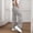 Gray, variant on Womens High Waisted Cargo Pants Travel Y2K Streetwear Baggy Stretchy Pants with Pockets Drawstring Ankle Cuffs