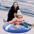 thumbnail image 2 of Inflatable Snow Tube Sled for Kids Winter Sports, Tear-Resistant PVC with Handles & Quick Inflate Valve for Safe Outdoor Sledding & Snow Play Hzhnb | Plastic, Blue, 2 of 4