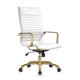 thumbnail image 1 of Silla de Oficina LeisureMod Harris Respaldo Alto en Cuero PU Dorado, 1 of 7