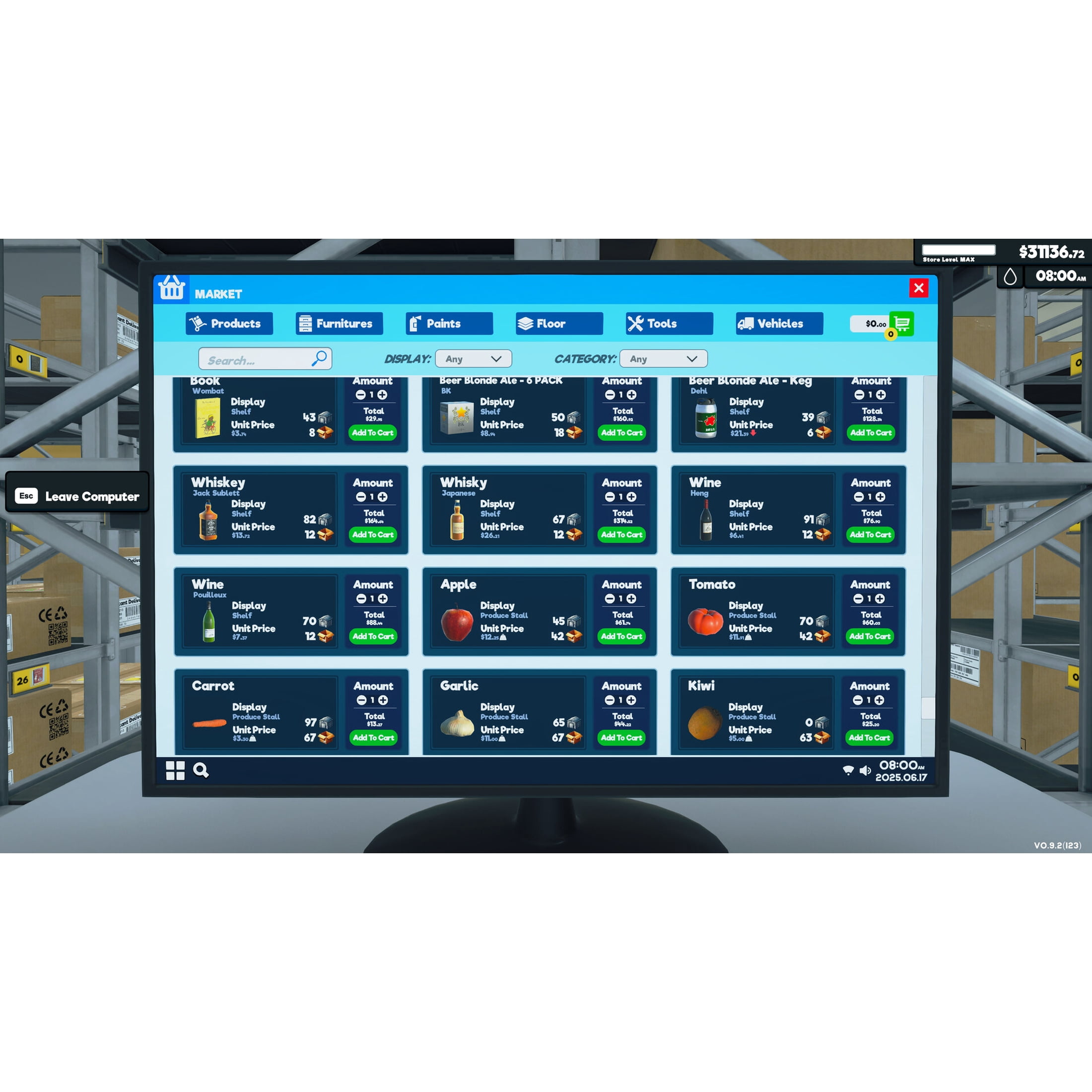 Supermarket Simulator - Fully Stocked Edition -Nintendo Switch 2 Game