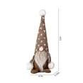thumbnail image 4 of VOTRUDI Plush Gnome Ornament,Christmas Decorations Indoor Clearance,Faceless Doll Hanging Decor,Christmas Indoor Decor for Room Office Tabletop,Brown, 4 of 8