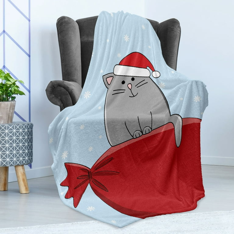 Christmas best sale cat blanket