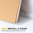 thumbnail image 4 of Estantes de Aluminio Uxcell para Pared 16" Estantes Flotantes Grises Soporte de Exhibición para Baño, 4 of 6