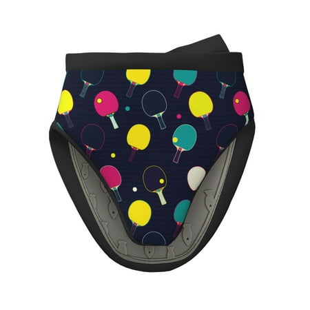 

Pofeuu Colorful Ping Pong Rackets Print Thickened Mini Silicone Oven Mitts Heat Resistant Rubber Oven Mitt Gloves Finger Pinch Grips Pot Holder Silicone Potholder