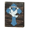 thumbnail image 1 of Designocracy 98780-12 Conformation Blessing Quote, Cross Art on Board Wall Decor, 1 of 1