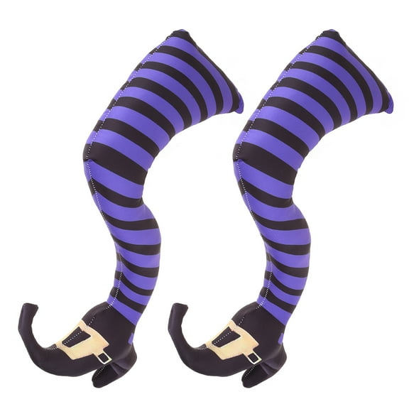 Acahhotxx Halloween Evil Witch Legs Wizard Feet Stake Garden Yard Decoration