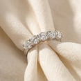 thumbnail image 5 of Pompeii 2 Carat 5-Stone Round Lab Grown Diamond Ring 14K White Gold (F,VS), 5 of 6