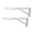 thumbnail image 4 of Collapsible Shelf Bracket, Rustproof 90kg Load Bearing Wall Mounted 2pcs Floating Shelf Bracket  for Boat for RV, 4 of 8