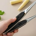 thumbnail image 4 of Stainless Steel Kitchen Food Tongs | 25.5cm Serving & Cooking Utensil | Silicone Grip | Rust-Resistant | Precise Control for Bread, Meat, BBQ, Appetizer | Slim Profile | 1-Pack, 4 of 8