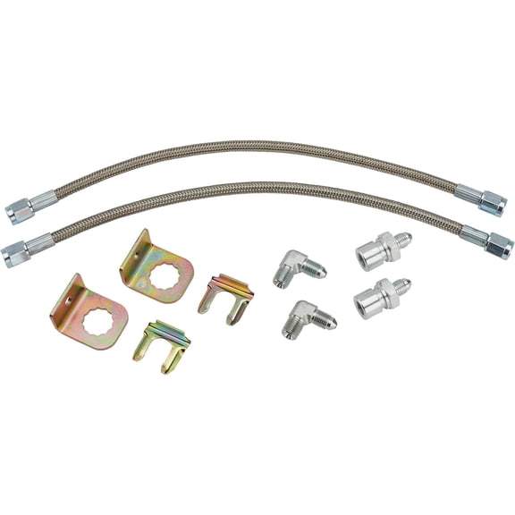 Stainless Steel Brake Hose Kit, GM with DLS/FDL/SL6, 12 Inch
