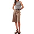 thumbnail image 2 of Women'S Striped Tank Top Boat Neck Sleeveless Crop Tops Summer Slim Fit Tops Gray L, 2 of 9
