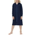 thumbnail image 4 of Posijego Girls Zip up Hooddies Robes Long Sleeve Hooded Housecoat Kids Soft Loungewear with Pockets, 4 of 7