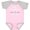 Pink and Heather, variant on Inktastic My Grandma Loves Me Heart Grandchild Boys or Girls Baby Bodysuit