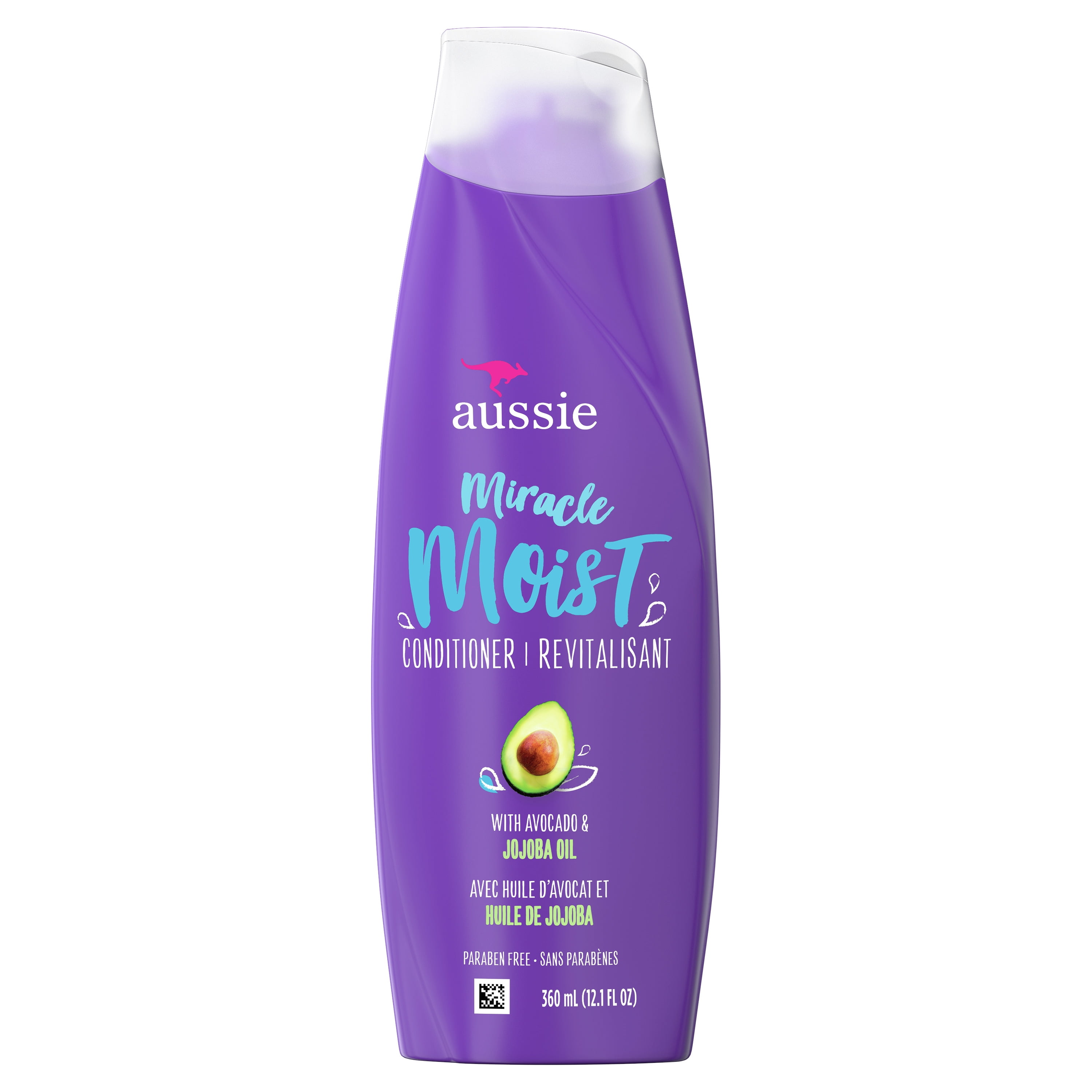 Aussie Miracle Moist Conditioner for Dry Hair, Paraben Free, 12.1 Oz