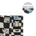 thumbnail image 5 of Yayeee Shower Curtain with Hooks 72"x72" Waterproof Fabric Bathroom Hanging Decor, Blue and White Cat, 5 of 5