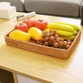 LYTiang Craft Autumn Cane Snack Drawer Knitting Tray Tabletop Fruit Key