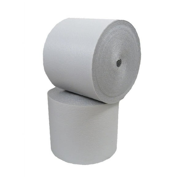 WHITE REFLECTIVE FOAM CORE GARAGE DOOR INSULATION ROLL PANEL R12 10MM (24"X16')