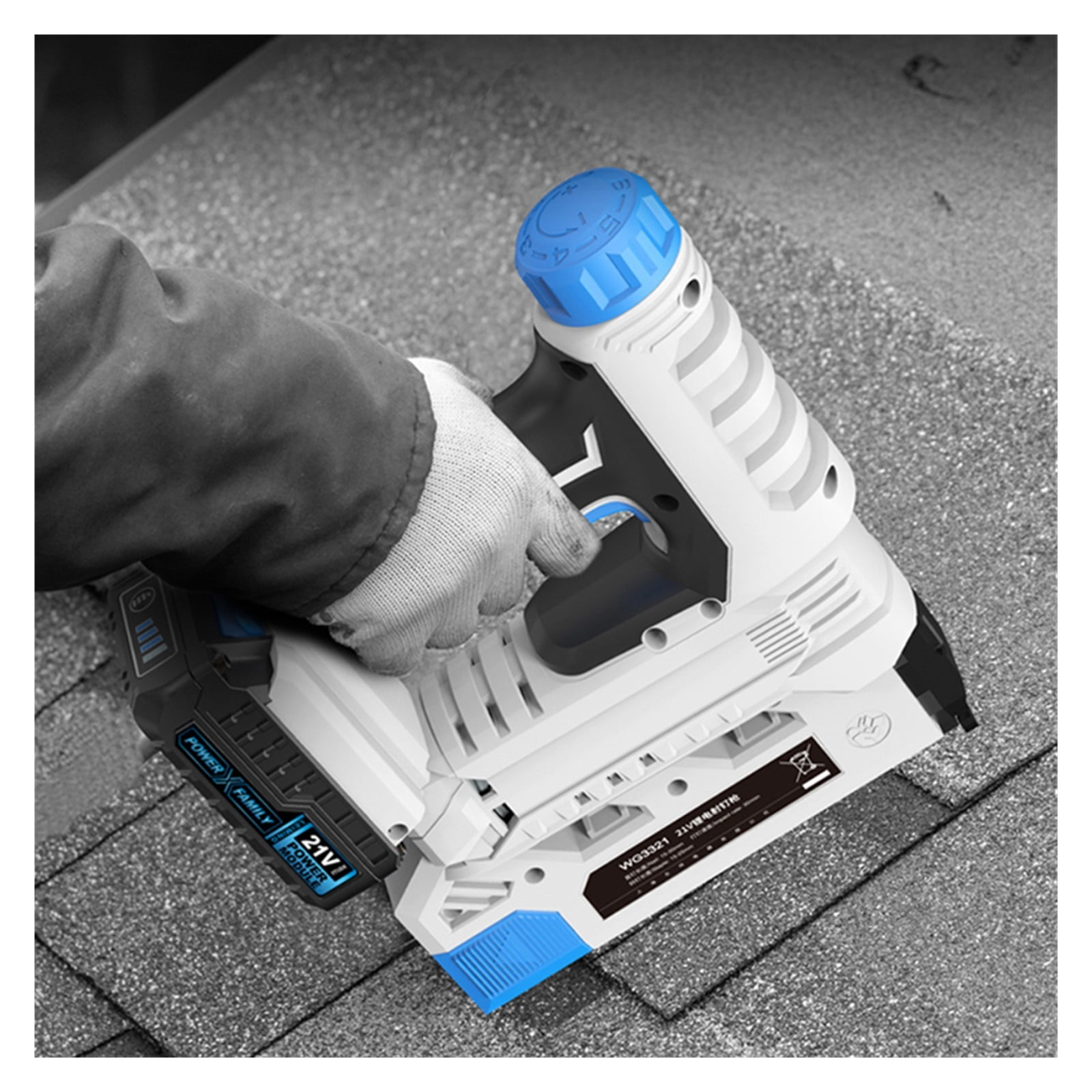 Rechargeable Electric Nail Gun Nail Gun Nail Shooter Straight Door Nail Code F30 Lithium Electric Nail Gun Carpentry ,Easy to Use