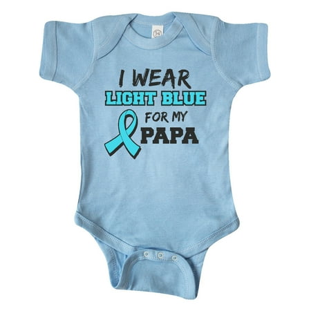 

Inktastic I Wear Light Blue For My Papa Gift Baby Boy or Baby Girl Bodysuit
