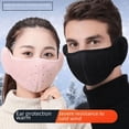 thumbnail image 2 of Máscara de invierno para mujer, cálida, gruesa, resistente al frío, a prueba de viento, orejeras, máscara facial de ciclismo para hombre, orejeras, máscara integrada, 2 of 6