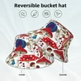 thumbnail image 4 of Kdxio Reflective Bucket Hat - Colorful Mushrooms (2) Print Bucket Hat for Men,Women, 4 of 9