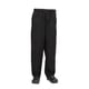 thumbnail image 3 of Pantalones de Chef Chef Works Essential Baggy con Cierre de Cremallera, Negro, XS, 3 of 5