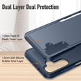 thumbnail image 3 of Samsung Galaxy A13 5G Case, Samsung A13 5G Protective Phone Case Dual Layer 2 in 1 Heavy-Duty, Hybrid Purchase Shockproof Design Cell Phone Case for Galaxy A13 5G 6.5 Inch Blue, 3 of 14