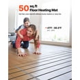 thumbnail image 2 of VEVOR 50 sqft Underfloor Heating Cable Kit 120V Electric Radiant with Alarm, 2 of 9