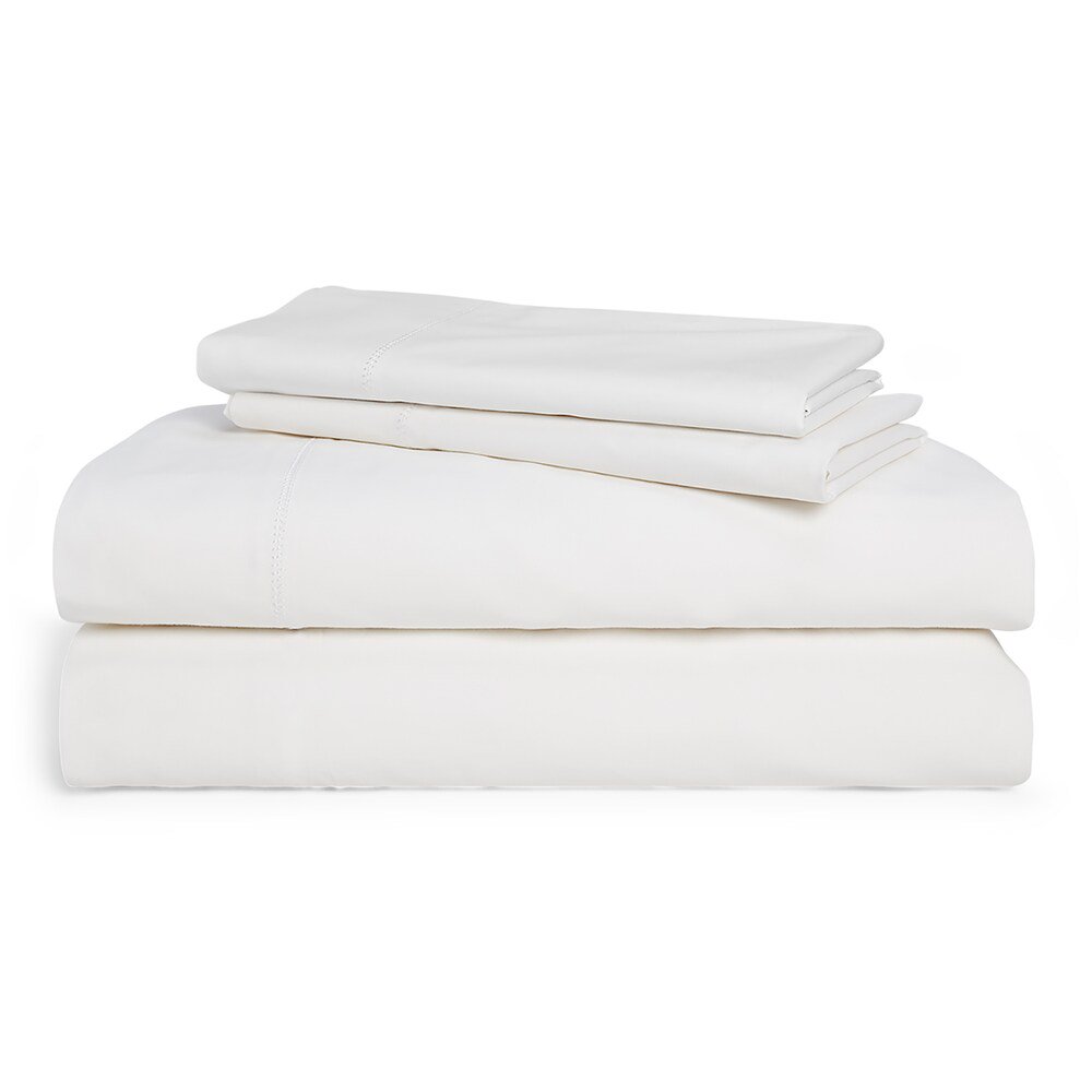 Chaps Home Townsend Brushed Cotton Queen Sheet Set in White Walmart