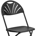 thumbnail image 3 of 2 Pk. HERCULES Series 650 lb. Capacity Black Plastic Fan Back Folding Chair, 3 of 9