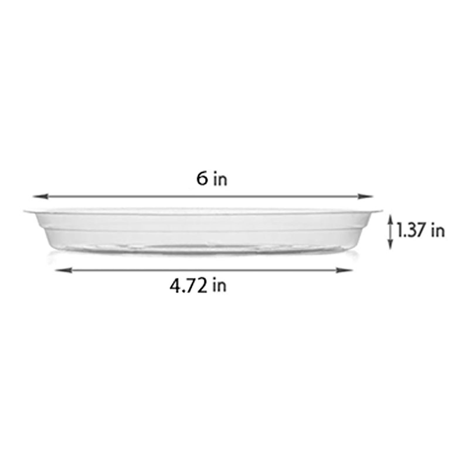 Luluganb 5-Pcs Plant Pot Saucers, Clear(6") – picture 5