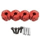 thumbnail image 3 of Adaptador de transmisión de bujes de rueda hexagonal de aleación de aluminio 4x con pasadores para SCX10 CC01 RC accesorios de coche todoterreno 9 mm rojo Yotijar Adaptador hexagonal para cubo de rueda, 3 of 7