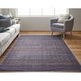 thumbnail image 3 of HomeRoots 515216 2 x 3 ft. Blue Pink & Purple Floral Power Loom Rectangle Area Rug, 3 of 8