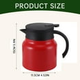 thumbnail image 3 of Easeky Portable 316 Stainless Steel Thermal Kettle, Large-Capacity Tea & Coffee Pot with Tea-Water Separation, Smart Temp Display, Insulated Stew Pot for Travel Office Home, 1X Teapot, 3 of 5