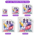thumbnail image 5 of Watercolor Hello Winter Border Collie Chill Christmas Welcome Cutout Transfer Sticker Borders Dog Lovers Gifts Idea Transparent Decal Art Decor - 00016, 5 of 5