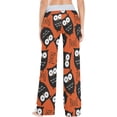 thumbnail image 4 of Women Pajama Pants Lounge Pants Long Stretch Comfy Sleepwear Cute Owl Print Halloween, 4 of 7