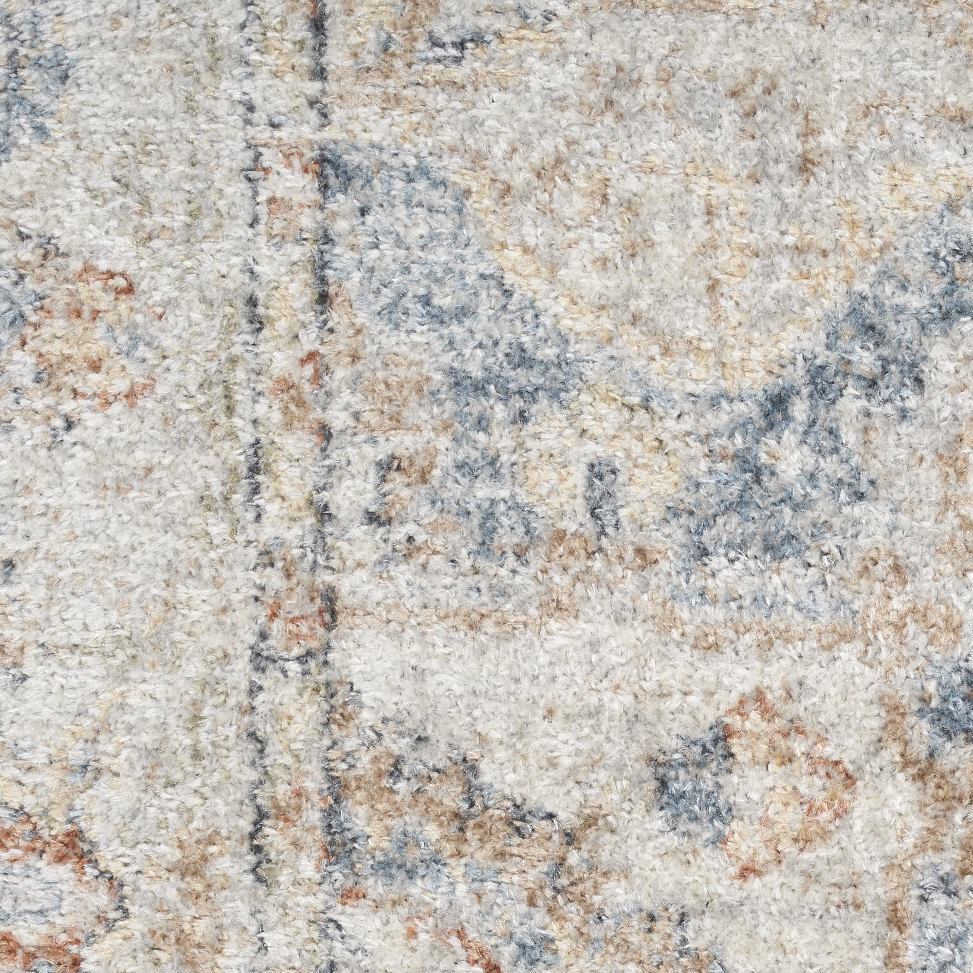 Nourison Astra Machine Washable Persian Denim Multi 6'7" x 9' Area Rug (7x9)