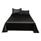 thumbnail image 2 of Juego de sábanas con fundas de almohada, sábana ajustable de seda refrescante, mezcla suave de poliéster, 250 x 230 cm para todas las estaciones, 2 of 9
