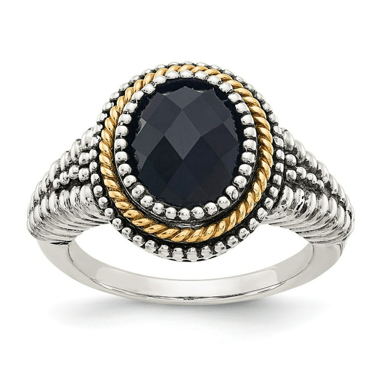 Walmart black onyx best sale ring