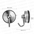 thumbnail image 5 of Gancho De Ventosa Toallero De Baño Potente Ventosa Colgador De Paño De Cocina Ventosa De Pared Gancho De Ducha Para Corona Albornoz Abrigo De Lufa Sin Perforar Acero Inoxidable 2, 5 of 5