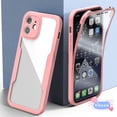 thumbnail image 3 of Para Samsung Galaxy M22 M32 A23 M33 A53 A13 A14 5G A04 A04S A04E 360 Fundas De Protección Completa 2 En 1 Transparente Carcasa Para Teléfono Parachoques Suave + Plástico Duro Anti-Caída Cobertura Cubi, 3 of 4