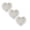White*3, variant on Heart Shaped Rose Flower Silicone Mould, Fondant Mold for Mother's Day, Wedding Cake Decor, Food Grade Non-Stick Candy & Chocolate Mould, Heart Silicone Mold White 1Pcs