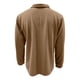 thumbnail image 4 of pstuiky camisa de manga larga para hombre, Cárdigan informal de manga larga con solapa y botones para hombre, color liso Tops de hombre s, 4 of 4