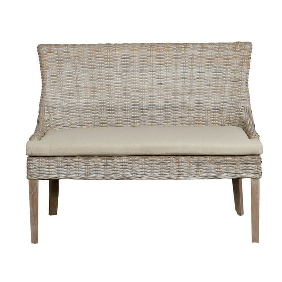 AFD Alfresco Bench Kuba Weave Savannah Wash